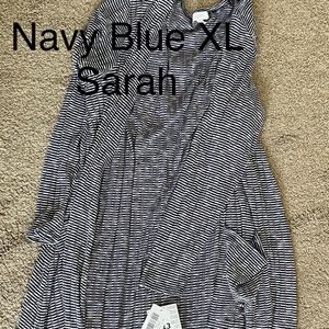 Navy Blue Lularoe Sarah XL